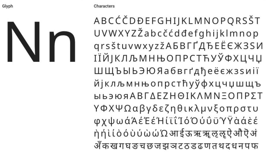 A Brief look at the Noto Font